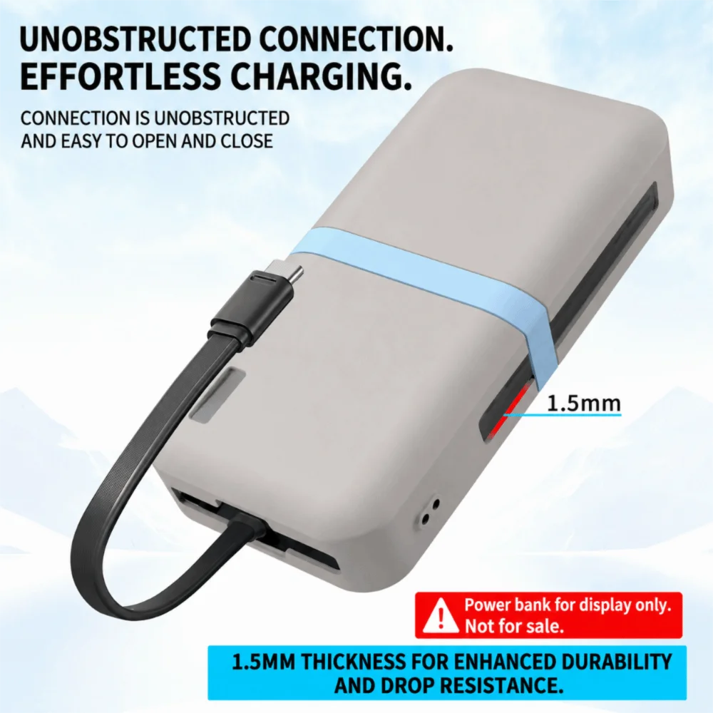 New Shockproof Silicone Case Portable Dustproof Protective Cover Anti-slip Skin Sleeve for CUKTECH CP24 LPB200N Power Bank