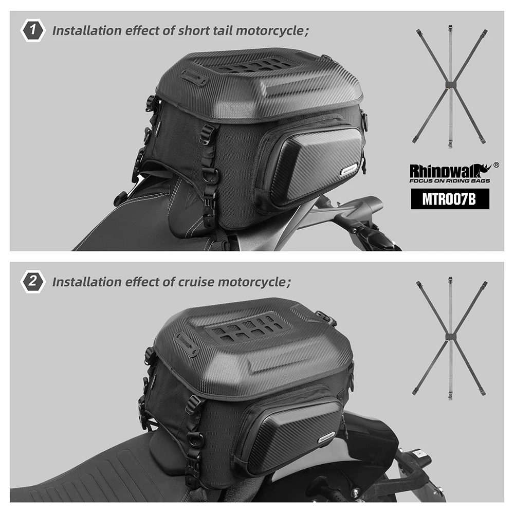 Rhinowalk Motorrad-Hecktaschen-Montagegurt, passend für MT2335 MT21610/20/30 MT2208/15/30 hintere Satteltaschengurte