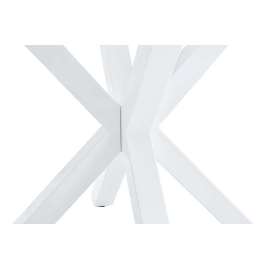 42.1 طاولة طعام بيضاء منتصف القرن لـ 46 شخصًا مع طاولة Mdf مستديرة بقاعدة طاولة طعام طاولة نهاية طاولة قهوة ترفيهية T