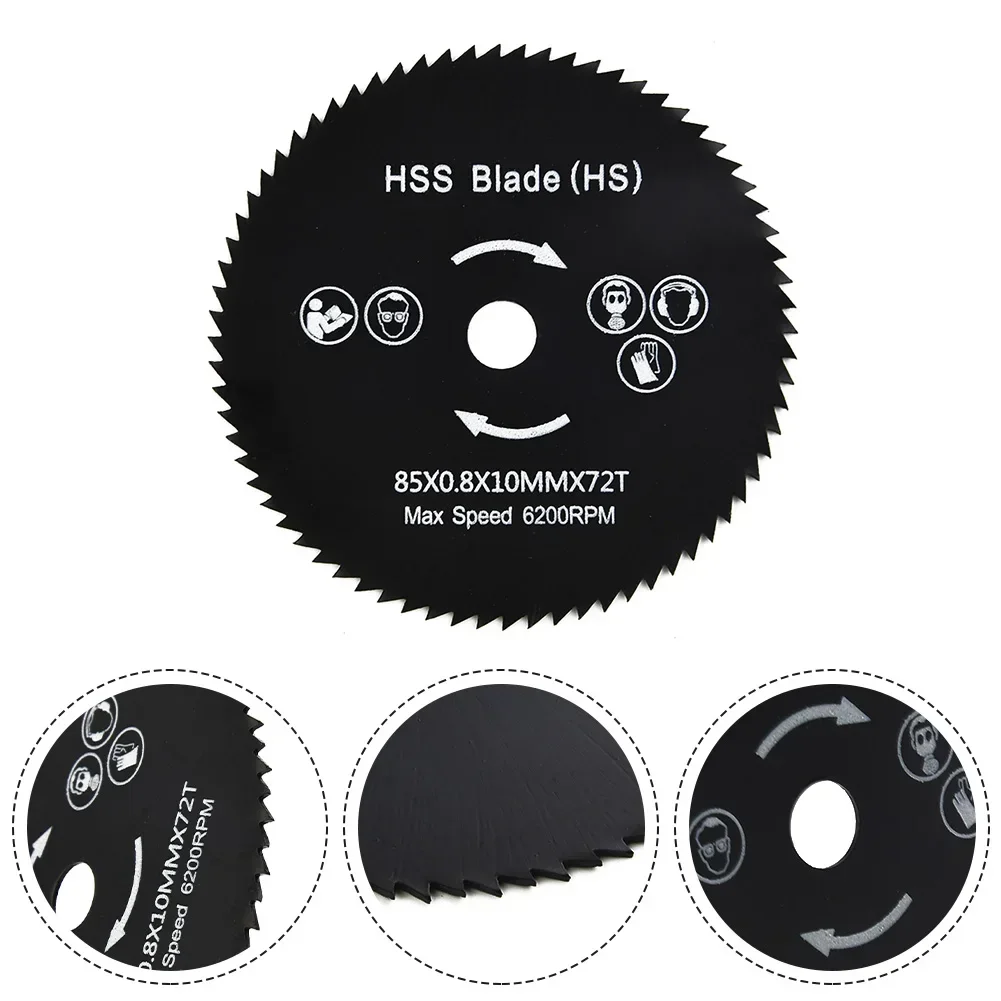 Wood Metal High hardness Saw Blade Durable 85mm*10mm Circular Cutting Disc HSS 72T High Quality 2019 New Hot Sale