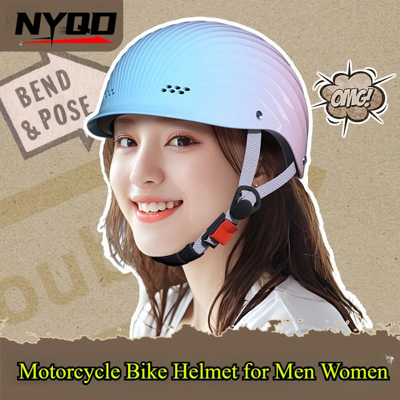

Skating Rock Climbing Helmet Four Seasons Riding Safety Head Protection Shockproof E-Bike Motorcycle Bike Helmet for Men Women