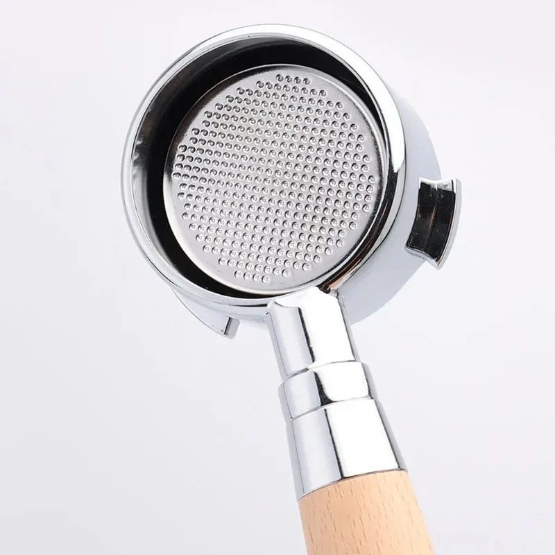 51mm Stainless Steel Coffee Filter Basket 1 Cup/2 Cups/4 Cups Coffee Powder Bowl Single/double Handle Bottomless Powder Bowl - Image 3