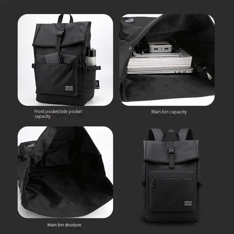 Expandable Travel Backpack Men Large Capacity Lightweight College Waterproof Student Backpack 15.6” Laptop Bag for Gifts