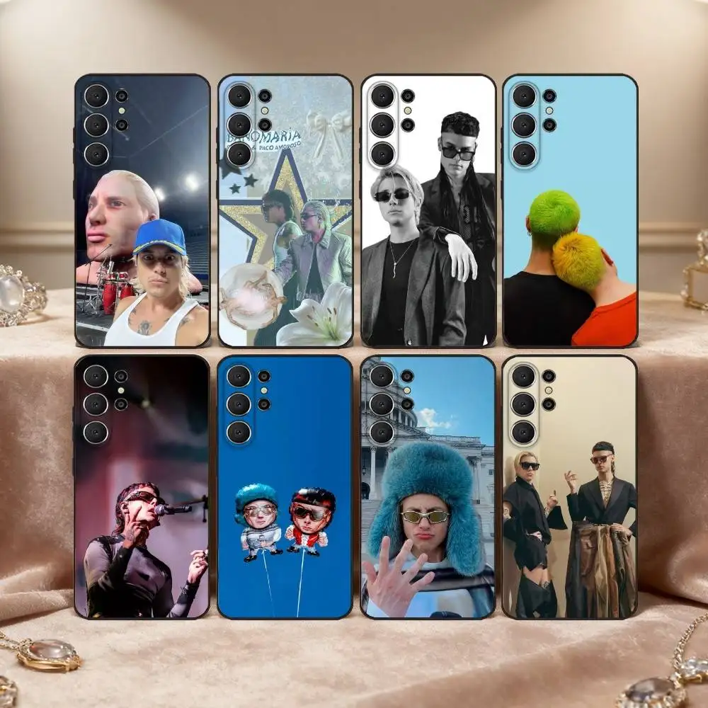 

1PC P-Paco A-Amoroso C-Ca7riel Phone Case For Samsung S25,24,23,22,30,21,10,9,Ultra,Plus,Lite,FE Soft Black Case