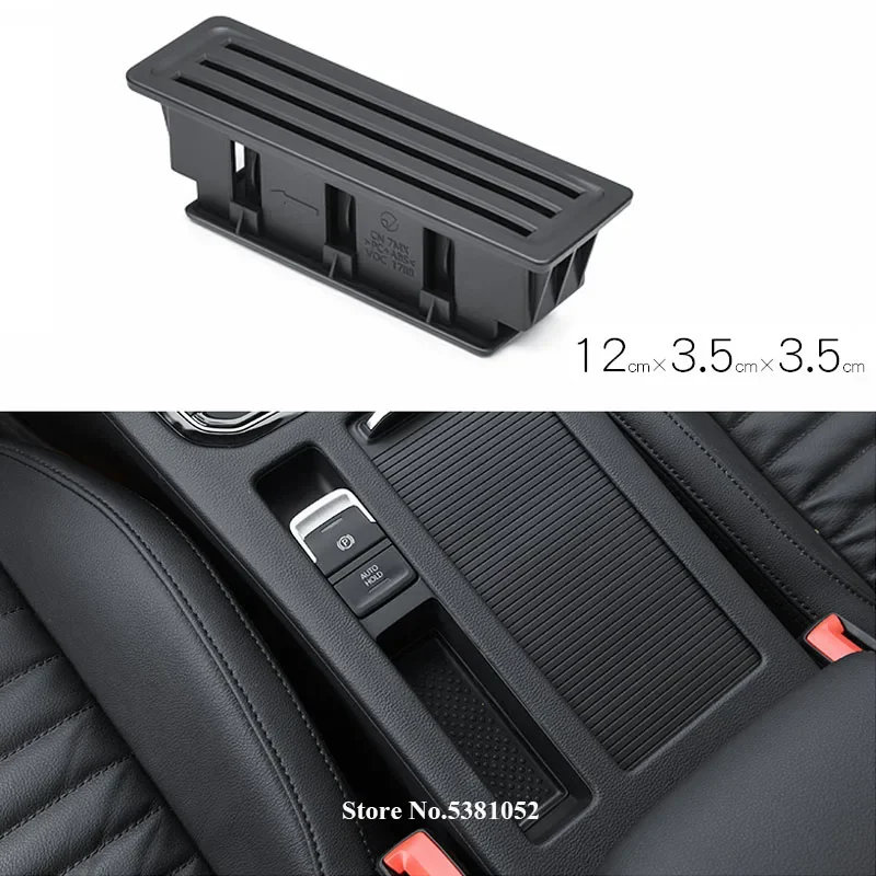 

For Passat B8 Variant Arteon ABS Chrome Car Center Armrest Card Storage Box Slot Organizer Pocket Accessories