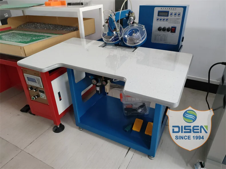 Semi Automatic 2 4 Color Intelligent Hot Fixing Rhinestones Setting Machines Ultrasonic Hotfix Rhinestone Machine for Textile