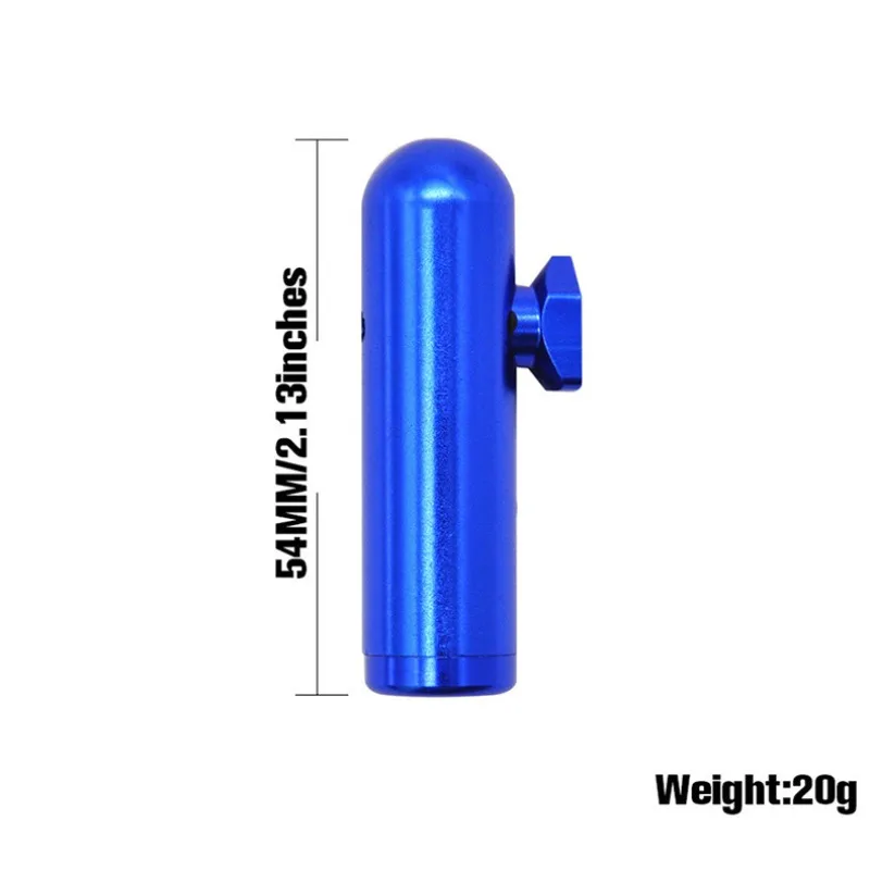 Mini Snuff tube Colored Metal 54mm Aluminum Alloy Round nose bullet shape High Quality snuff bottle pipe Cool Gadget for Men image 5