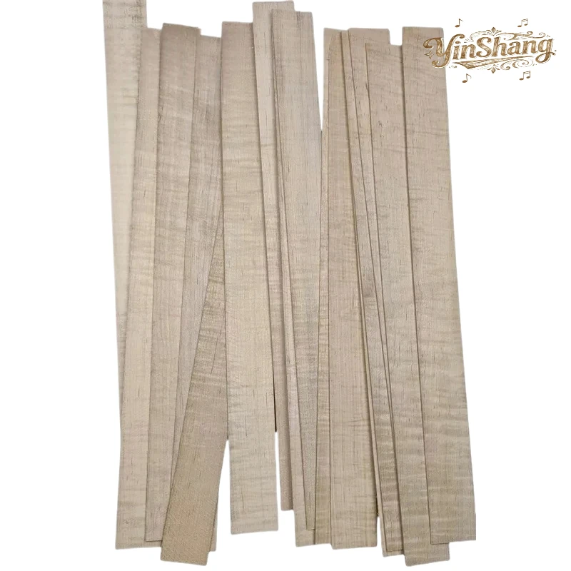 

Flamed Flames Violin Rib Side Blanks Sheets Maple Wood 9pcs 400*34*1.5mm