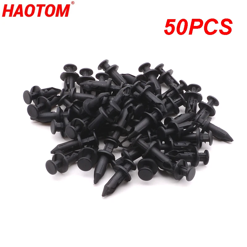 50PCS Fender Rivet Retainer Fastener Mud Flaps Bumper Push Pin Clips 8mm 5/16