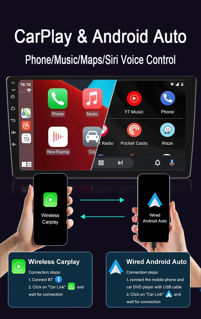أندرويد 16 Carplay السيارات اللاسلكية لمازدا 6 II GH 2007 - 2012 راديو السيارة الوسائط المتعددة مشغل فيديو الملاحة ستيريو GPS 5G WIFI #3
