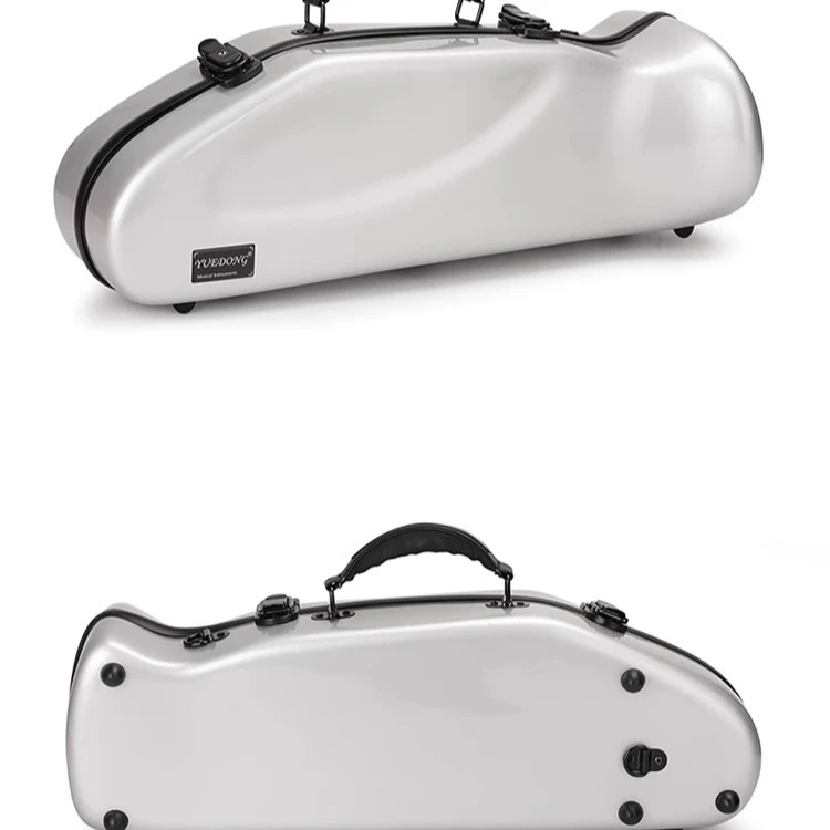 Hooqu, nuevo estilo, portátil, ligero, fibra de carbono, instrumento de trompeta, funda blanda con hombros dobles