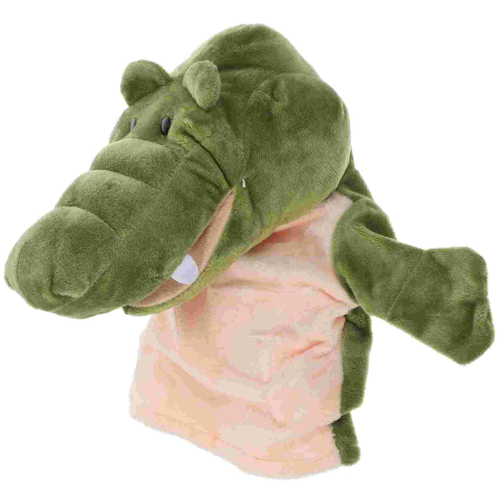 Lizard Hand Puppet Early Education Toy Child Stuffed Animal Puppets Plush Alligator for Kids