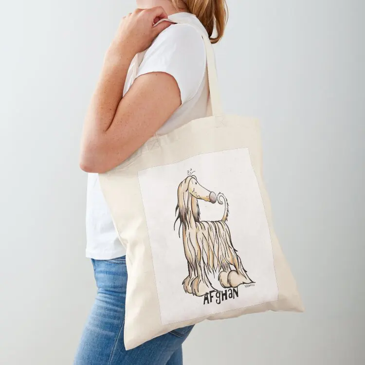 

Funny Afghan Hound Tote Bag Big bag Custom bag Customizable tote large tote
