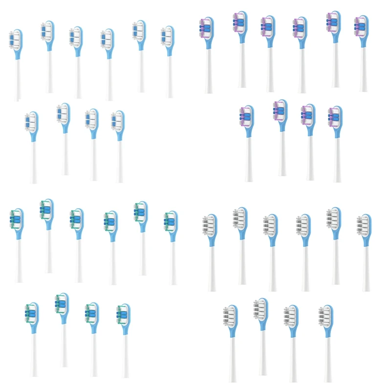 

10PCS Suitable For Laifen Electric Toothbrush Head LFTB01-P Soft Bristle Cushioning Cleaning Brush Head