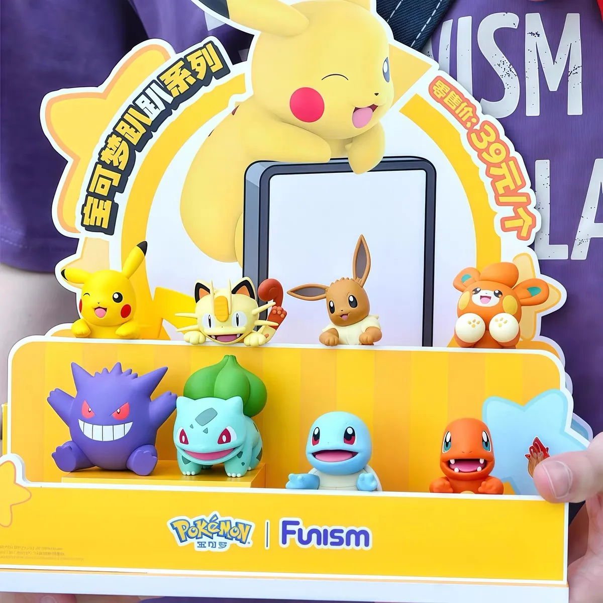 

В наличии: Оригинальные фигурки Pokemon FUNISM из серии Angel Party — модели Эвии, Бульбазавра, Пикачу, игрушки-украшения