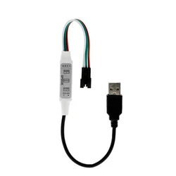 High Quality Mini SP002E Controller For Pixel LED Strip Light USB 3 4 Key LED Light Strip Music Bluetooth DC5V-24V Lighting