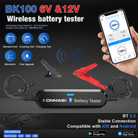 KONNWEI 6V-12V-24V Car Lead-Acid Battery Tester Bluetooth App Control for Monitoring Charging Tests Car Battery Scanning Tool
