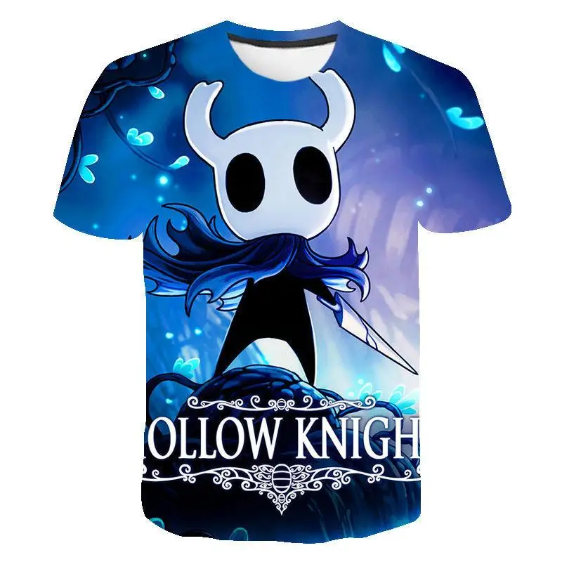 Hollow Knight 3D Print T-Shirts Men Women O-Neck Short Sleeve T Shirt Hip-hop Oversized Tees Harajuku Tops Man Street Clothing