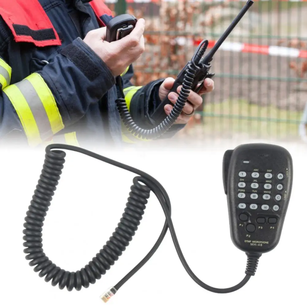 MH-48 Wireless Microphone with 4 User-Programmable Keys DTMF Tone Input for Yaesu Mobile Radio FT-8800R FT-8900R FT-7900R