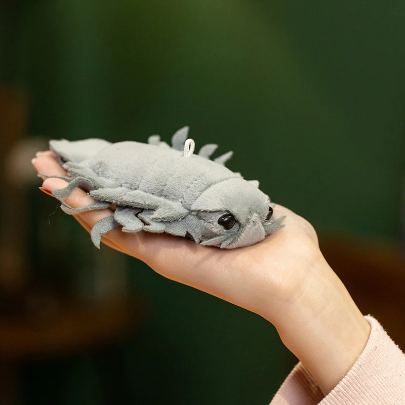 13CM lifelike Giant isopod Plush Toy Soft Stuffed Animal Toy simulation isopod Doll Educational Toy Birthday Gift