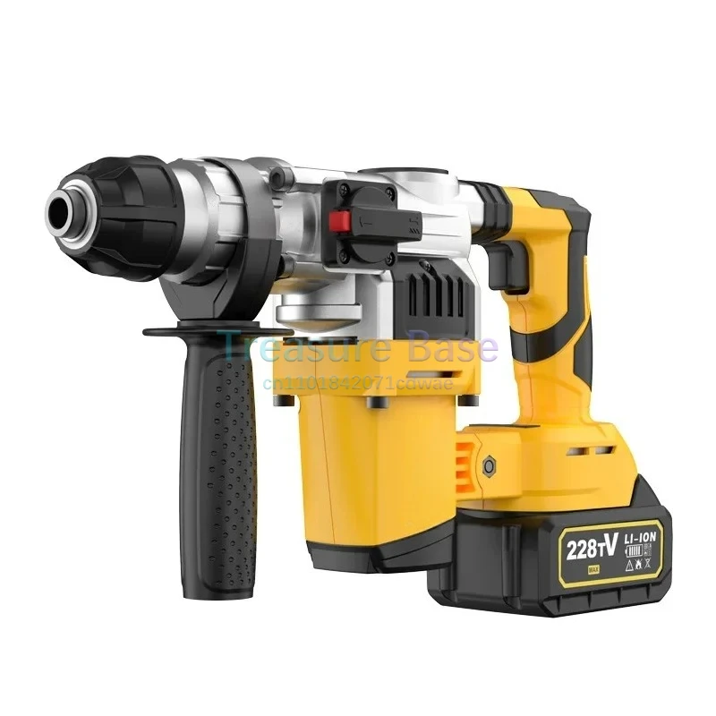 

Brushless Electric Hammer Electric Pick Impact Drill Multi-function Cordless Rotary Tool WIht Large-Capacity Battery