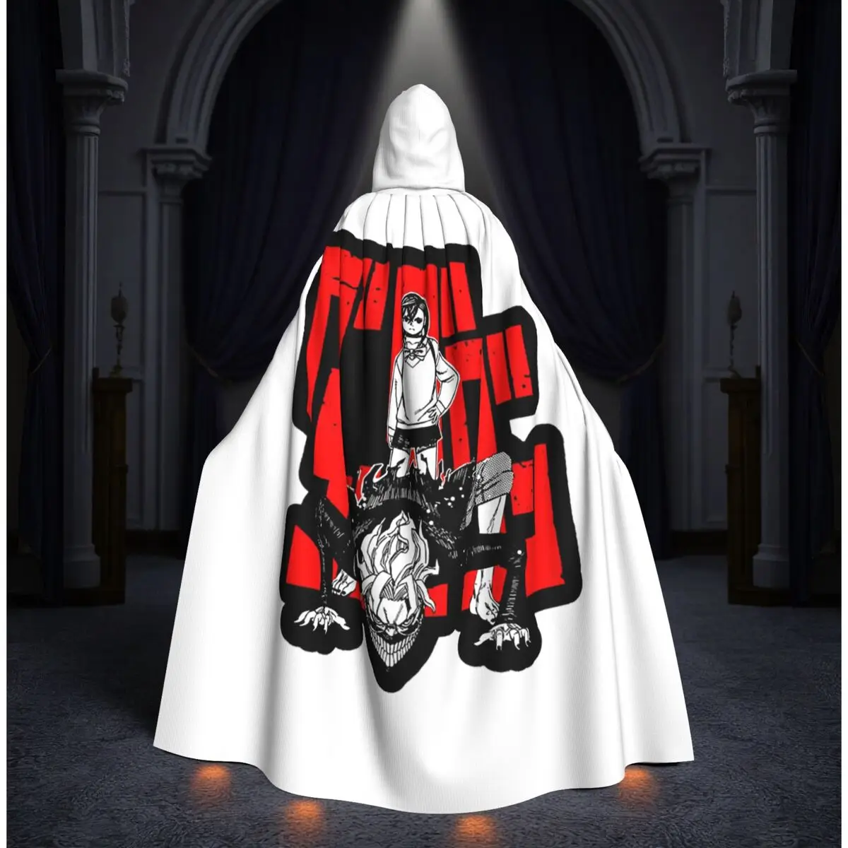 

Dandadan Anime Manga Long Hooded Cloak Witch Medieval Costume Cosplay Cape HalloweenVampire Adult Unisex