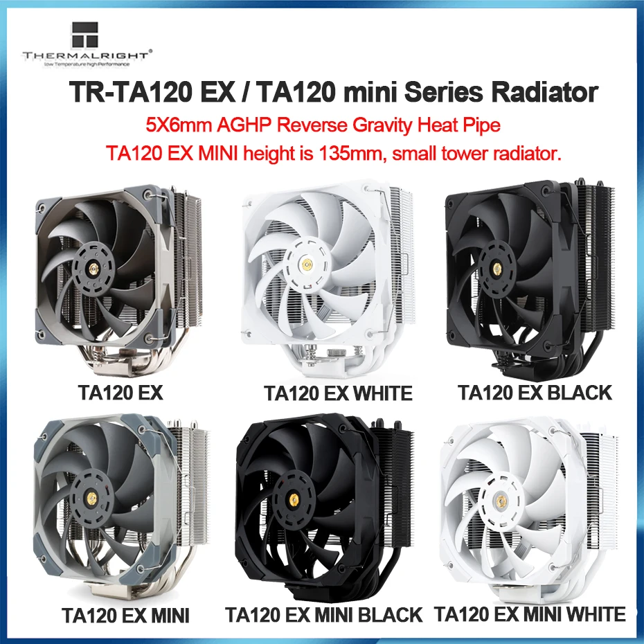 

Thermalright TR-TA120 EX/TA120 EX MINI CPU Cooler Performance PWM Fan Single Tower Radiator For LGA115X 1200 2011 2066 AM4