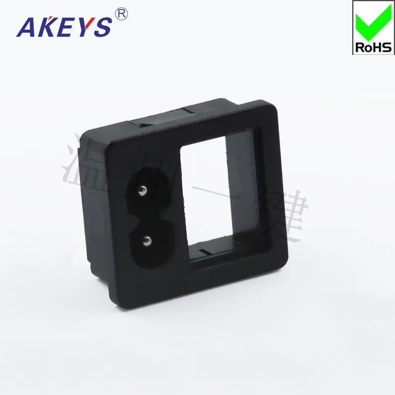 10 PCS DB-5AC Series two-core socket High quality Plum socket with Fuse double in one Power outlet