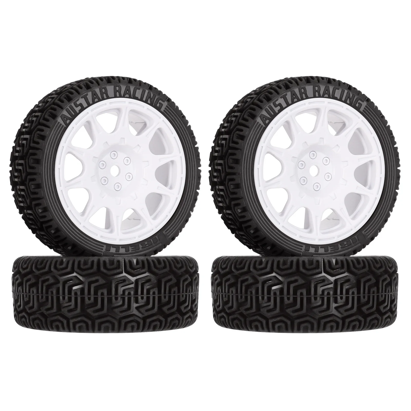 New 1:16 tension tire 68MM plum blossom tread pattern 1:10 flat running off-road 12MM combination