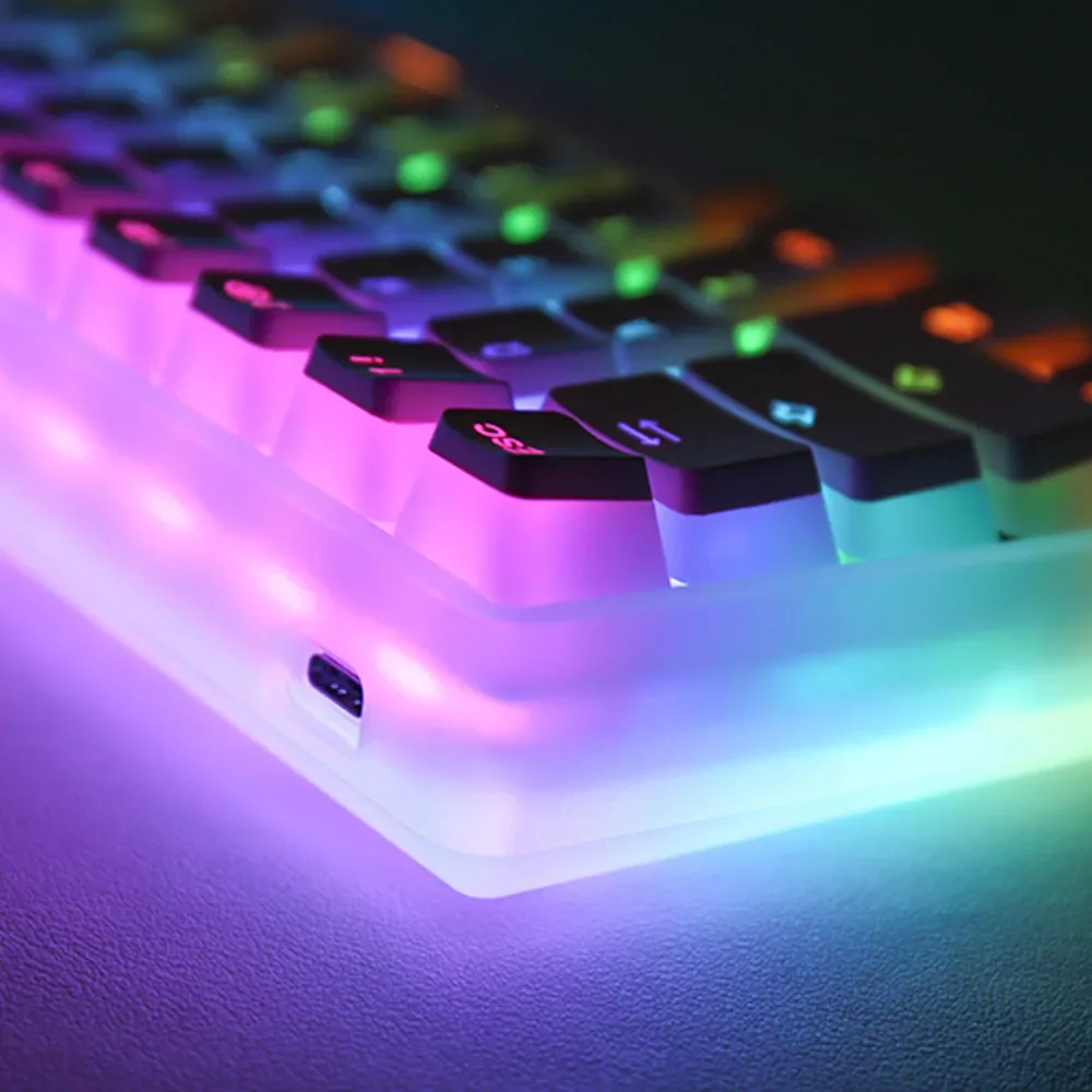 ABS Backlight Keycaps, Keycaps translúcidos, PBT Keycaps, 104 chaves, Fosco