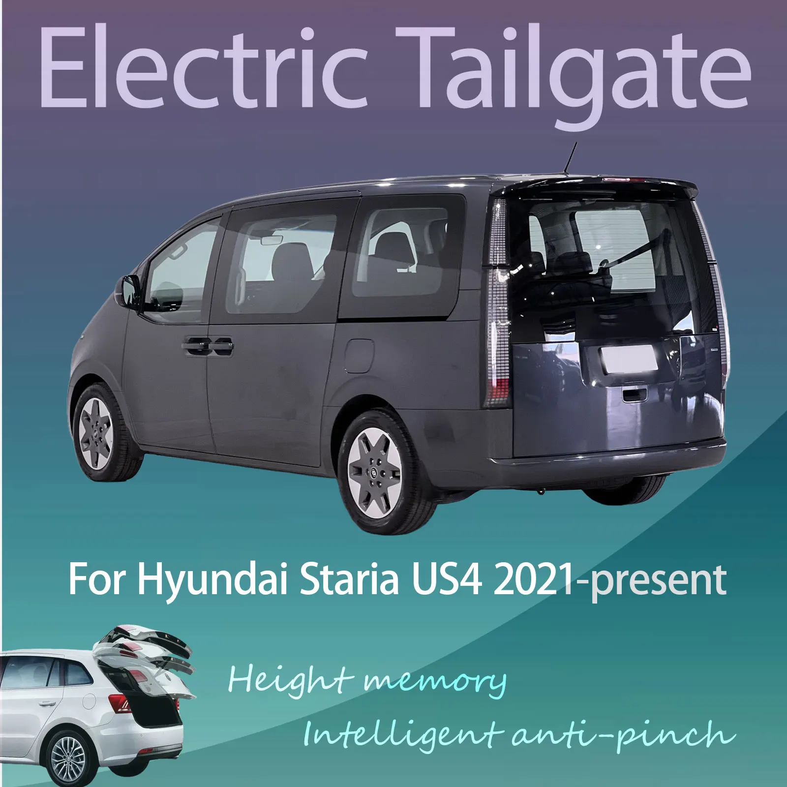 For Hyundai Staria US4 2021-present Electric Modified Tailgate Intelligent Height Automatic Lifting Key-Controlled Trunk
