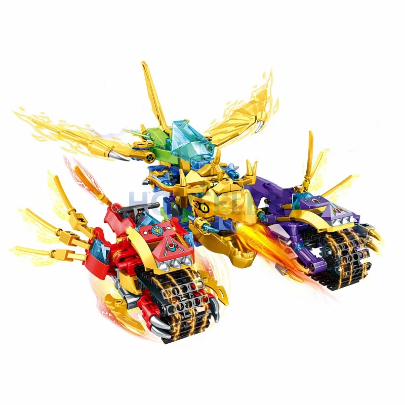 Dragon NinjaCar Legacys Motor Building Blocks Motorbike Model Kai Season 14 Kids Classical Toys Bricks Gift for Children Boys