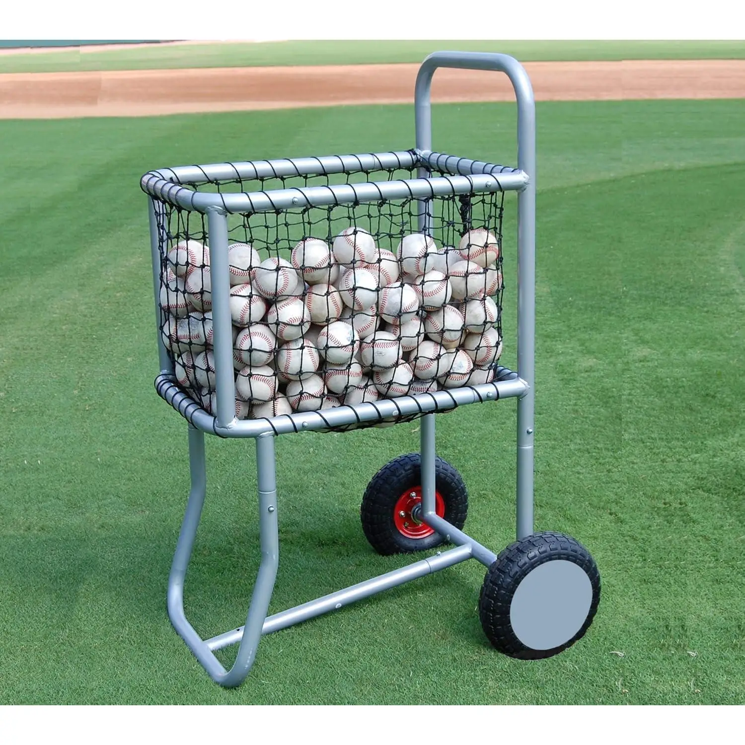 Loker Bola dengan Roda, Gerobak Bola Olahraga yang Dapat Digulung, Rak Penyimpanan Bola Baseball untuk Gym, Sekolah dan Klub, Hitam, H