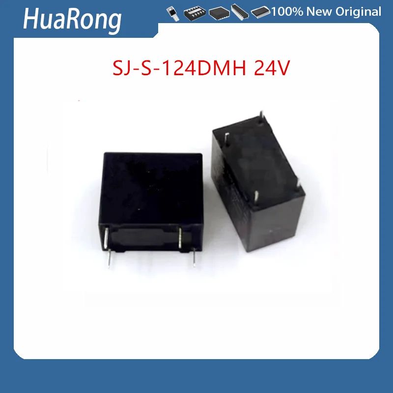 5Pcs/Lot  SJ-S-124DMH 24V 24VDC  YX201-S-112DM  12V  SJ-S-112DMH   12VDC 10A 4-PIN