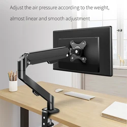 17-30 inch Long Arm Monitor Bracket Desktop Computer Screen Rotating Telescopic Table Clip Bracket Base Monitor Stand