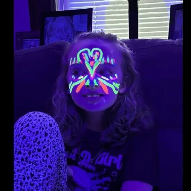 12-color Luminous Face Paint Set Party Halloween Christmas Festival Ball Event Makeup Props Body Painting DIY Washable Crayons