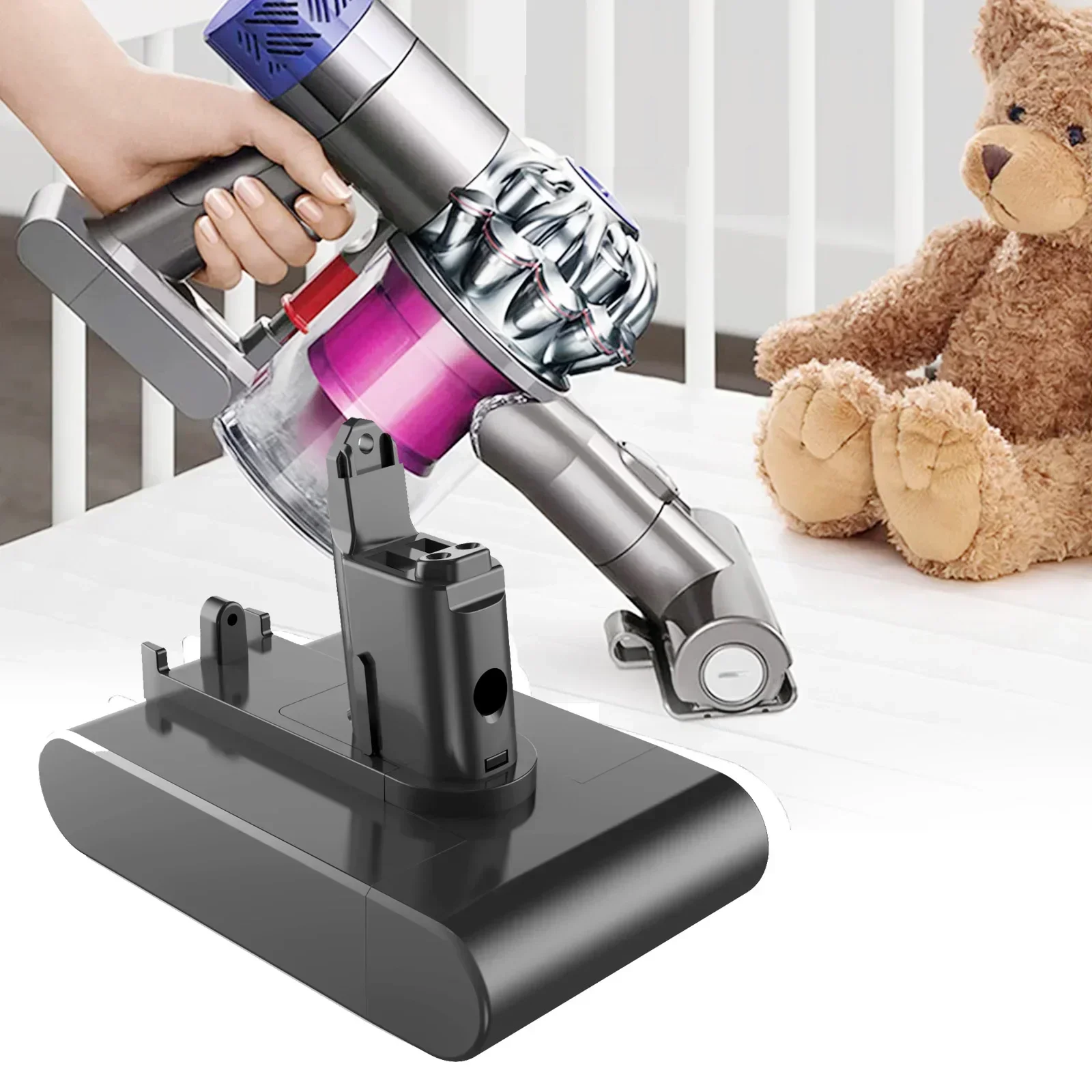 2024 Type-B Battery 22.2V 9800mAh Li-ion Vacuum Battery for Dyson DC35 DC45 DC31B DC34 DC44 Animal DC56 DC57 (Only Fit Type B)