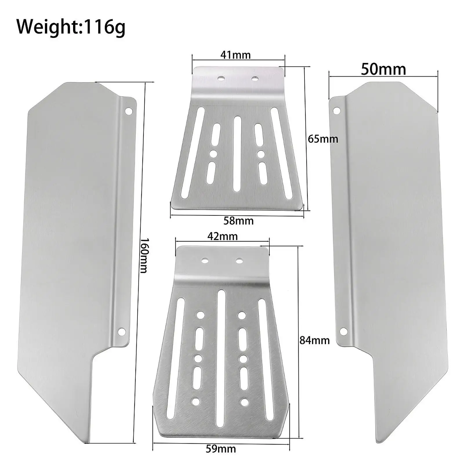 RC Car Chassis Protection Guard Plate Protector Robuste Chassis-Rüstung für M12