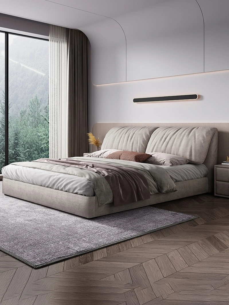 

Italian, minimalist, technology, fabric bed, modern, minimalist, master bedroom, high end