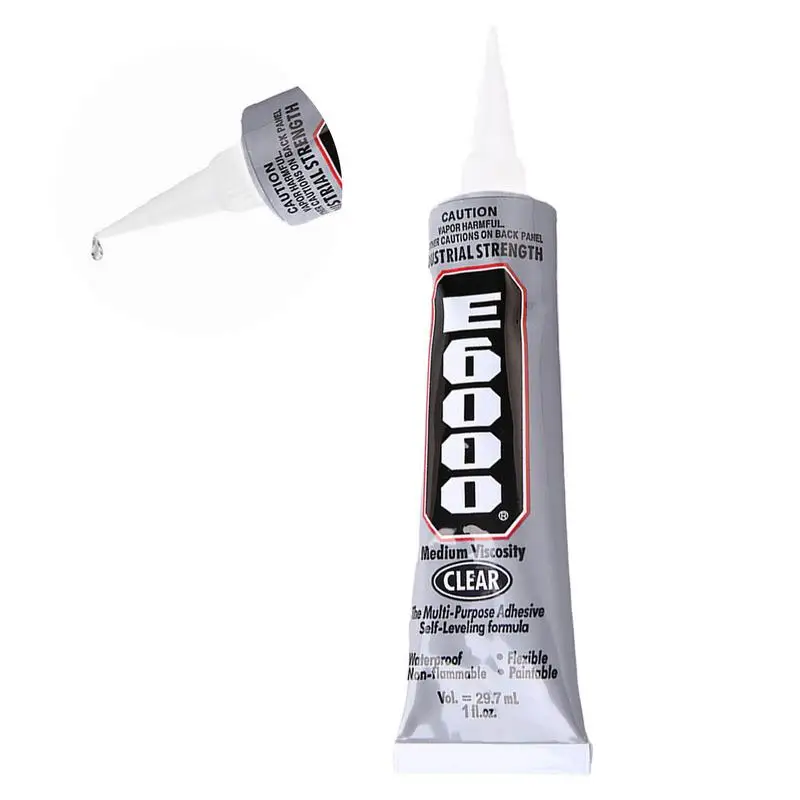 29.7ML 50g E 6000 Transparent Glue Epoxy Adhesive Hotfix for Crystal Rhinestone Glass Jewelry Polymers Clay Toy Wood