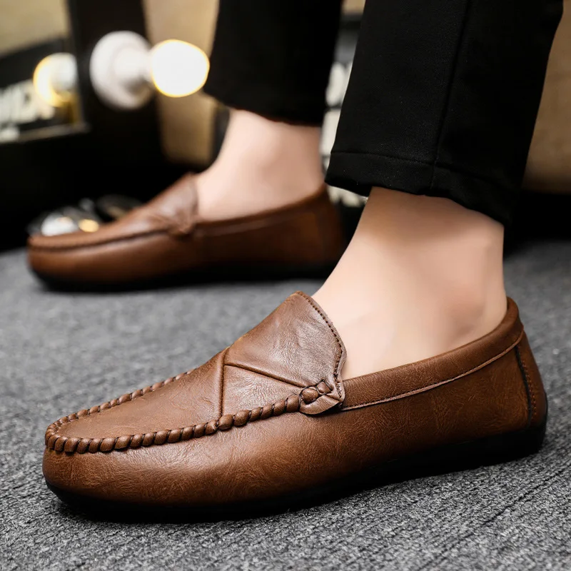 Luxurious Men\'s Shoes Moccasins Loafer Shoes Men Casual Leather Office Shoes Mens Slip on Shoes Mens Dress Shoes