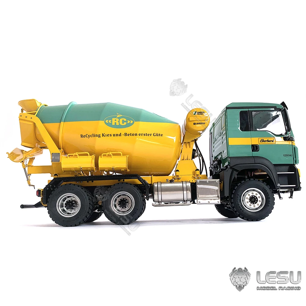 LESU 1/14 RC Mixer Truck 6X6 for Painted Man Remote Control Agitating Lorry Painted Assembled Toys for Boy Th21650-Smt3