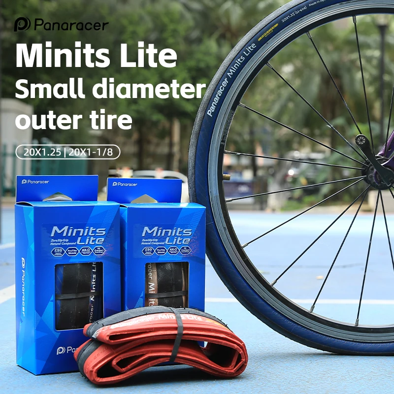 Panaracer Minits Lite PT Bicycle Tires 20 Inch 28-451 32-406 Puncture Resistant Folding Tires Boxed ZSG Natural Compound