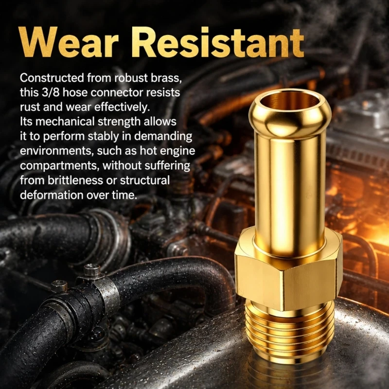 Male Thread Hose Line Part Set, Metal Body with Wrenches Flat Center, 5 Pack for Hose Change, Repair Tasks, Shop Service, M4YD