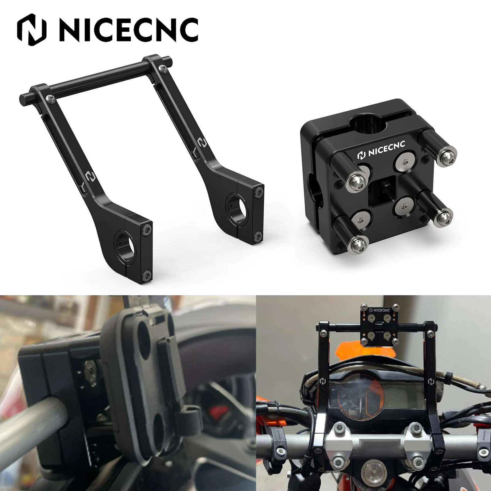 

12MM Bar GPS Holder Roadbook Mount Clamp 28mm/22mm For KTM 690 Enduro SMC R 790 890 Adventure R Husqvarna 701 Enduro R SMC R