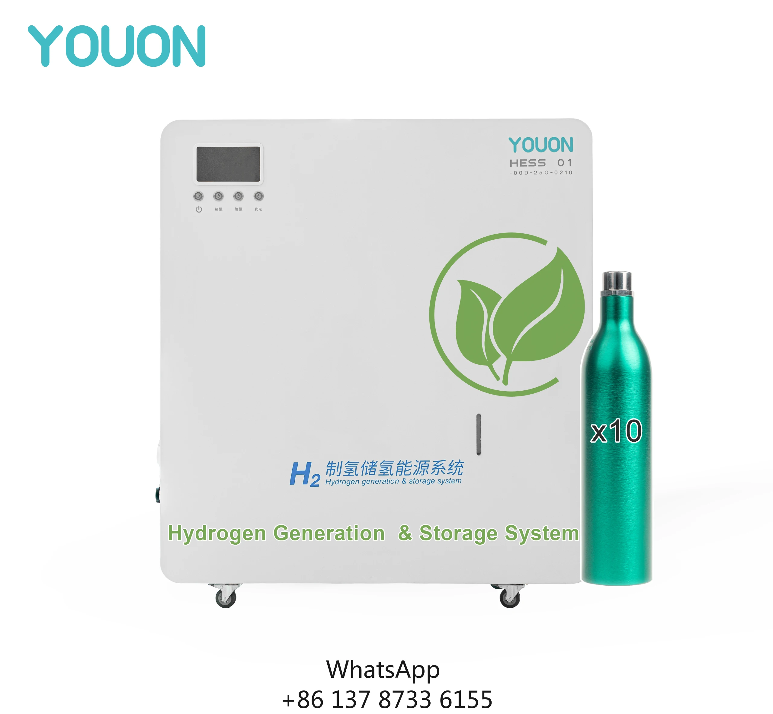 

Newest Design Solaire + Vent + Hydro+ Poly Carburant Hydrogen Generator 1600W Hydrogen Energy Generator And Storage System