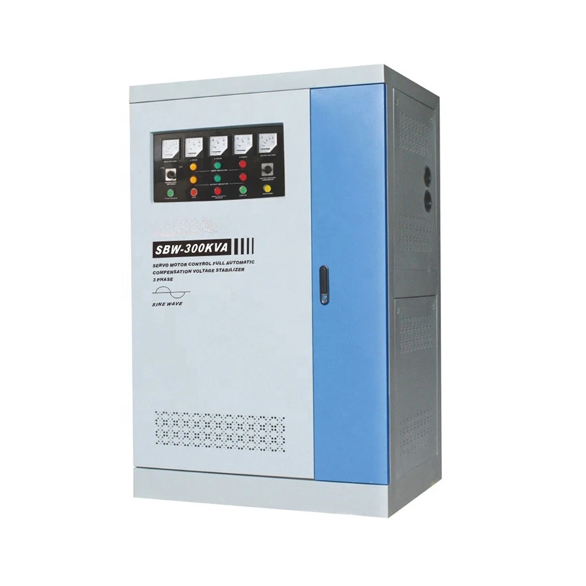 Three Phase Full Automatic Compensate Voltage Stabilizer 300KVA SBW-300KVA Ac Voltage Regulator