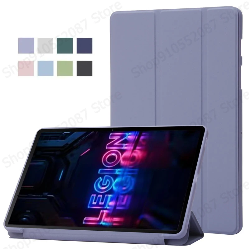 

Чехол для Legion Y700 Gen 5, 8,8 дюйма, тройной складной чехол из искусственной кожи с мягкой задней панелью и подставкой для планшета Lenovo Legion Y700 5-го поколения 2026, чехол tb323fu