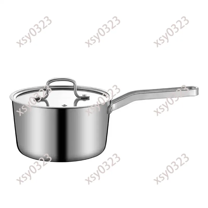 Multi-use 304 Steel Milk Soup Pot, Thickened Non-stick Cooker for Home Kitchen