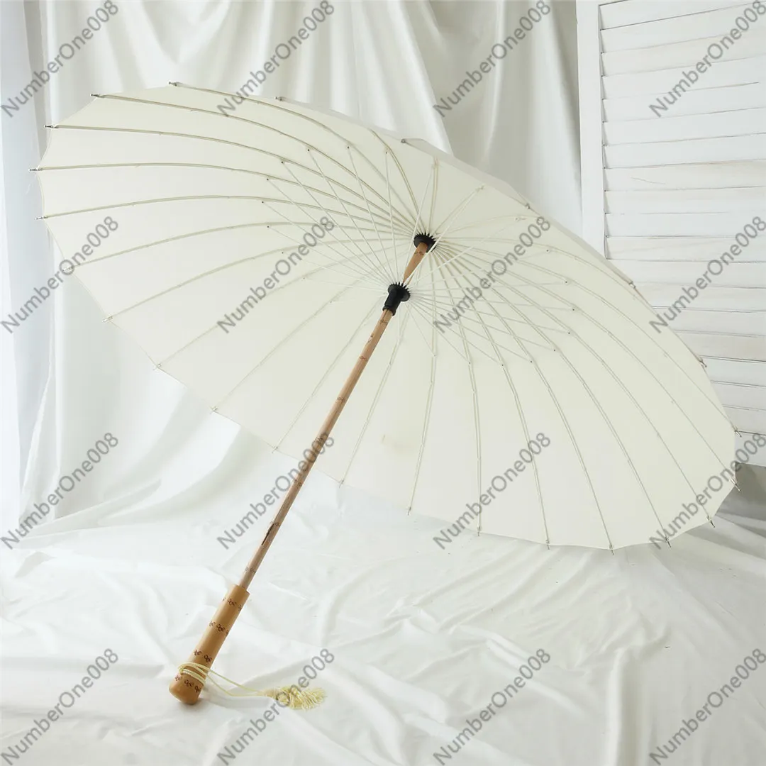 

Retro Wind Hanzhong National Style Wooden Straight Handle Umbrella 24 Bone Bamboo Umbrella Traditional Chinese Umbrella
